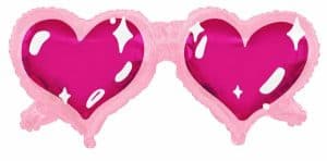 Love At First Sight Jumbo Foil Balloon Sunglasses