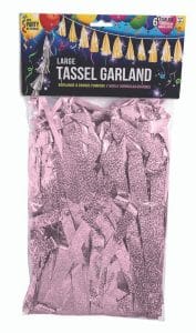 6 feet Light Pink Tassels for Balloons