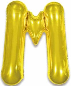Giant Letter M Foil Balloon