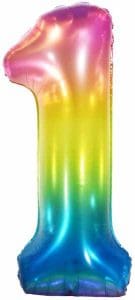 34" Number 1 Supershape Decorative Foil Balloon