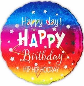 Hip Hip Hooray Birthday Balloon
