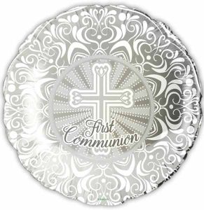First Communion Round Foil Balloon