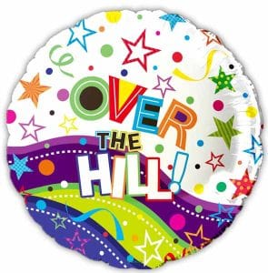 over the hill foil balloon
