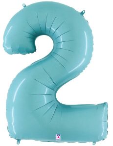 Big Blue Number 2 Foil Balloon