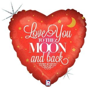 Heart Shape balloon Love you to the Moon and Back