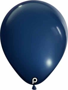 Navy blue latex balloon for parties and events from Dazzling Balloons Cornwall.