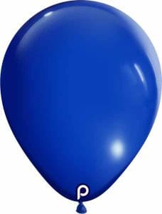 Royal blue latex balloon for parties and celebrations.