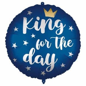 King For A Day 18inch Round Foil Balloon