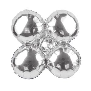 Silver Quad Column Maker Balloon
