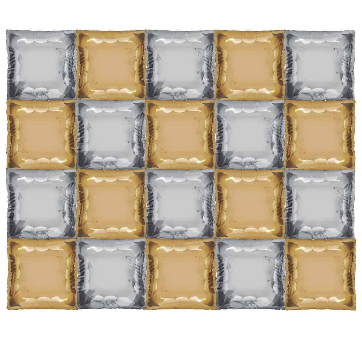 TUFTEX 24" SQUARED FOIL Silver & Gold