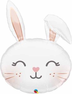 Jumbo rabbit head floppy eared balloon