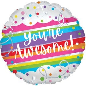 You're Awesome Round Foil Balloon