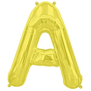Super Big Gold A Letter Balloon