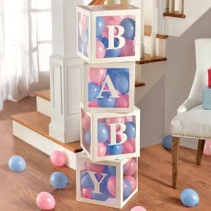 Baby Blocks Shower Gender Reveal Decor
