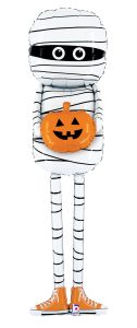 Giant Halloween Balloon Mummy Holding A Pumpkin