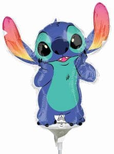 Lilo & Stitch mini shape air-filled Mylar balloon from Dazzling Balloons Cornwall.