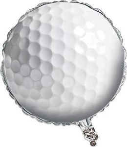 18" Round Golf Ball Foil Balloon