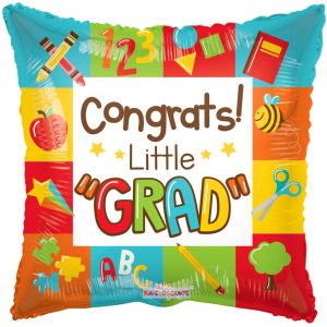 18" Congrats Little School Grad Foil Balloon