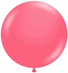 Pink latex balloon for party decorations from Dazzling Balloons Cornwall.