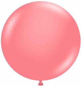 Pink latex balloon for party decorations from Dazzling Balloons Cornwall.