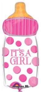 It's a Girl Baby Bottle Balloon