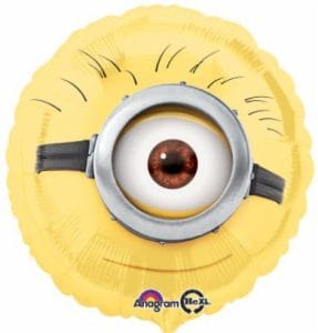 Minion Face Foil Balloon