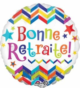 Ballon bonne retraite francais Happy retirement french balloon