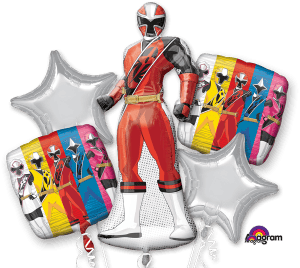 Anagram Power Rangers Ninja Steel 5 Foil Balloon Bouquet Party Decor