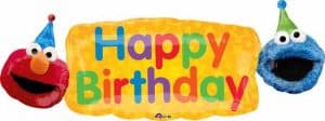 Anagram 42" Elmo Happy Birthday Supershape Foil Balloon