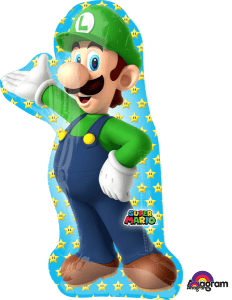 Giant Supershape Luigi Foil Balloon