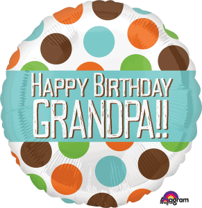Happy Birthday Grandpa! Foil Balloon
