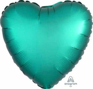 Jade Green Heart Shape Foil Balloon 18"