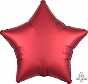 Sangria Red Matte Star Balloon