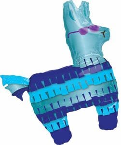 Colorful llama foil balloon for celebrations from Dazzling Balloons Cornwall.