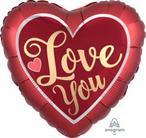 Love You Jumbo Heart Balloon