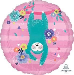 Beloved Sloth Happy Birthday Foil Balloon