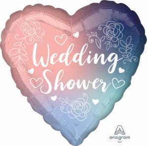 Anagram 18" Wedding Shower Lace Heart Foil Balloon