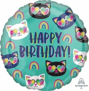 Cool Kitty Birthday Balloon