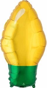 gold christmas bulb balloon