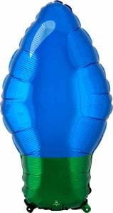 blue christmas bulb balloon