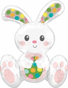 Sitting Rabbit Bunny on a Shelf Air-Filled