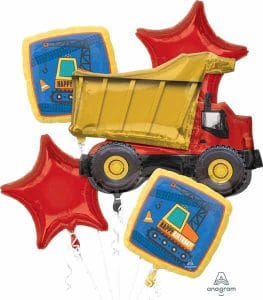 Dump Truck Heavy Construction Balloon Bouquet