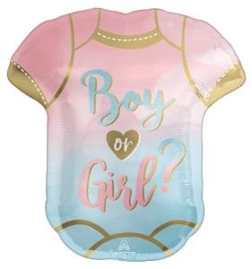 Blue or Pink Gender Reveal Foil Balloon