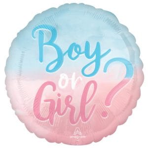 Baby Boy or girl balloons Gender Reveal Pink Blue