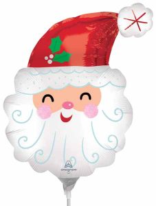 Mini Shaped Balloon Santa Head