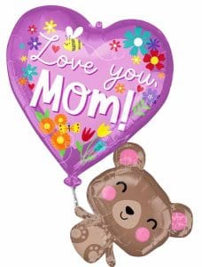 Cute Bear Mother's Day Jumbo Foil Balloon