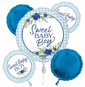 Sweet Baby Boy Balloon Bouquet