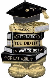 Grad Books & Cap Airloonz Balloon Decoration