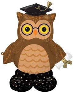 Grad Owl Wise Airloonz Balloon Decoration