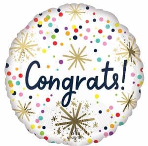 Round Foil Balloon Congrats